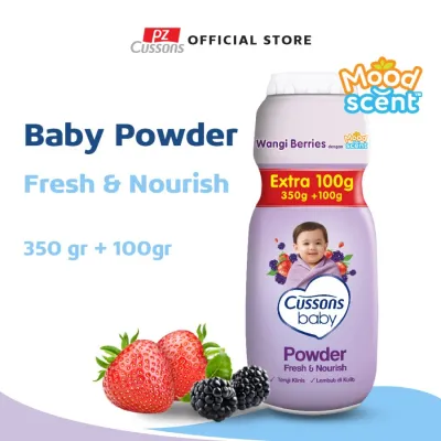 Cussons Baby Powder Fresh & Nourish Extra Fill 350gr + 100gr - Bedak Bayi