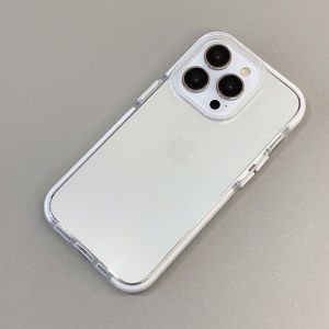 CrashStar Matte Edge Transparent Clear Soft Silicone Shockproof Phone Case For iPhone 16 15 Pro Max 14 Pro Max 13 Pro Max 15 14 Plus Simple Anti-fall Phone Casing Cover Shell Hot Sale