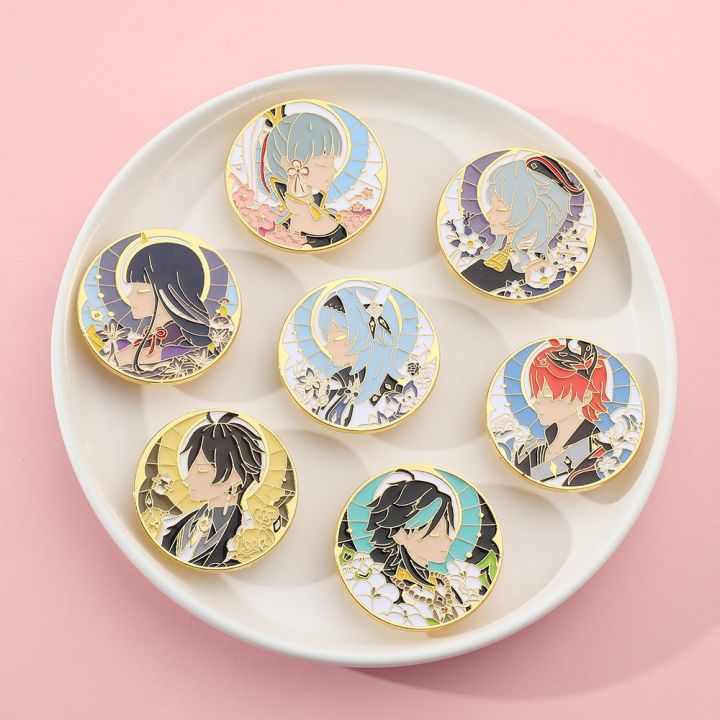 Anime Genshin Impacts Enamel Pin Brooch Game Characters Yoimiya