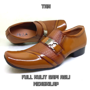 Sepatu Mr.LA Pantofel Pria Pentopel Kantor Kulit Asli Sepatu Pantopel Kerja Sepatu Fantofel Cowok Terlaris