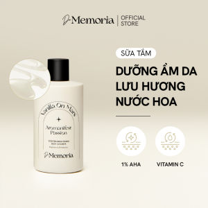 [BEST SELLER VANILLA] Sữa Tắm Dưỡng Trắng Da Hương Nước Hoa Thư Giãn De Memoria Scented Brightening B​ody Cleanser 300ml