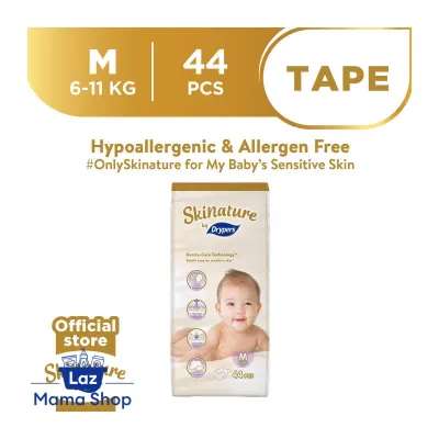 Drypers Skinature by Drypers M Size Tape Baby Diaper (Laz Mama Shop)