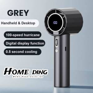 Home DING F08 portable electric mini fan 100 level handheld ice compress bladeless turbine high speed stepless silent speed change