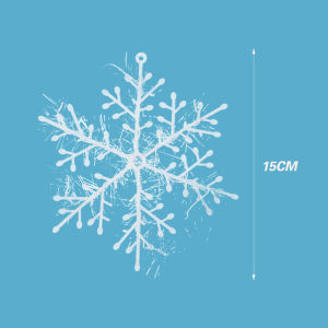 【On Sale】30Pcs Holiday White Snowflake Snow Flakes Ornaments Christmas Tree Wedding Decorations Home Festival Decor Christmas