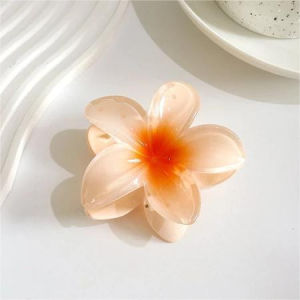 Jepitan Rambut Cantik Model Bunga Kamboja Aksesori Rambut Wanita Hair Clip Bunga Bali / Jepit Rambut Wanita Motif Bunga Kekinian