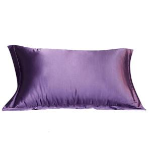 ปลอกหมอนมีซิปสีปลอกหมอนผ้าไหมนุ่มจำลองสำหรับปั๊มที่ถอดออกง่ายและซัก