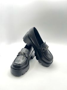 99.9 Retro High-heeled Black Leather Shoes (MaryJane) Platform Design for Women [LL-5062/LL-5063/LL-5065/LL-5066/BL-3097/BL-3098]