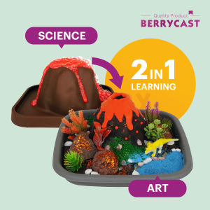 Christmas Gift for Kid STEAM Volcano Eruptions Science Experiment Craft Kit For Kids Art Fun Activity Birthday Gift Party Set - Berrycast