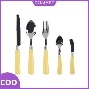 CANAMEK✨ /6 quy mô Bộ đồ ăn thiết lập cho Dollhouse nhà bếp mini dao dĩa thìa thu nhỏ phụ kiện ăn uống cho Playhouse