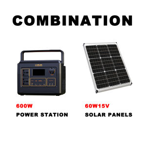 PBSOLAR Power Station 220V 600W/512WH/160000MAH lithium battery Portable Powerbank Solar Generator Multi-function Solar Panel free gifts