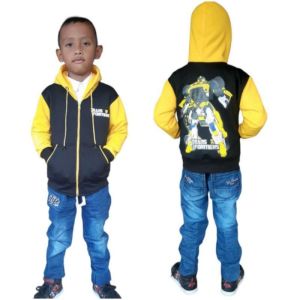 COD(PROMO)SWITER HOODIE ZIPPER/SLETING ANAK LAKI LAKI/PEREMPUAN PEREMPUAN JAKET ANAK TRANSFORMER