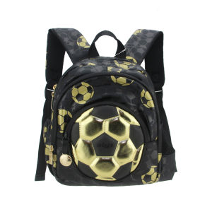 Smiggle túi đi học trẻ em ba lô bé trai PU vàng bóng đá mát mẻ dễ thương 11 inch 1-3 tuổi