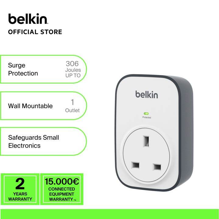 Belkin BSV102af SurgeCube 1 Outlet Surge Protector - [SINGLE X 1unit ...