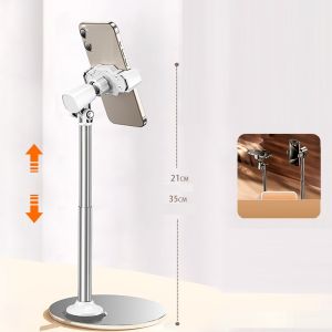 Giá đỡ điện thoại livestream để bàn xoay ngang dọc điều chỉnh được - D01