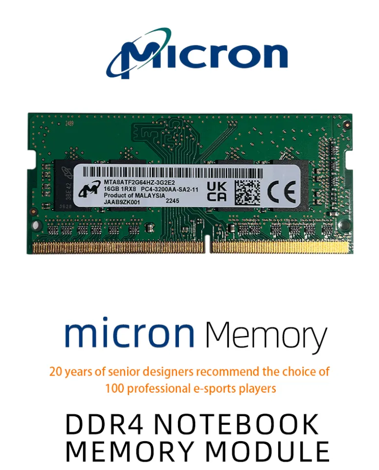 Micron ddr4 4gb 8gb 16gb laptop memory ram 3200 2400 2666 2133mhz