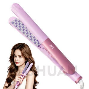3D Grid Hair Crimper Iron Ceramic Crimping Iron Corn Perm Hair Volumizer for Fluffy Volume Texture Anti-Scald Hair Styling Tool
