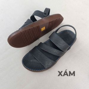 Dép quai hậu nam 3 quai ngang Sandal nam SDL3 hậu xoay tiện lợi đế lõm ôm chân