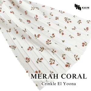 05 meter Bahan Kain Crinkle El Yoona