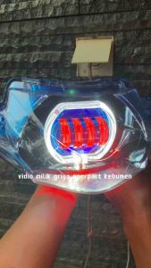 LAMPU DEPAN SUPRA X 125 BILED PROJIE LED CUSTOM
