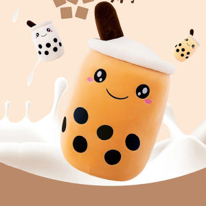 [Ready Stock] Bubble Tea Plush Toy Stuffed Food Milk Tea Soft Doll Boba Fruit Tea Cup Pillow Cushion Baby Plush Doll Kids Toys Birthday Gift