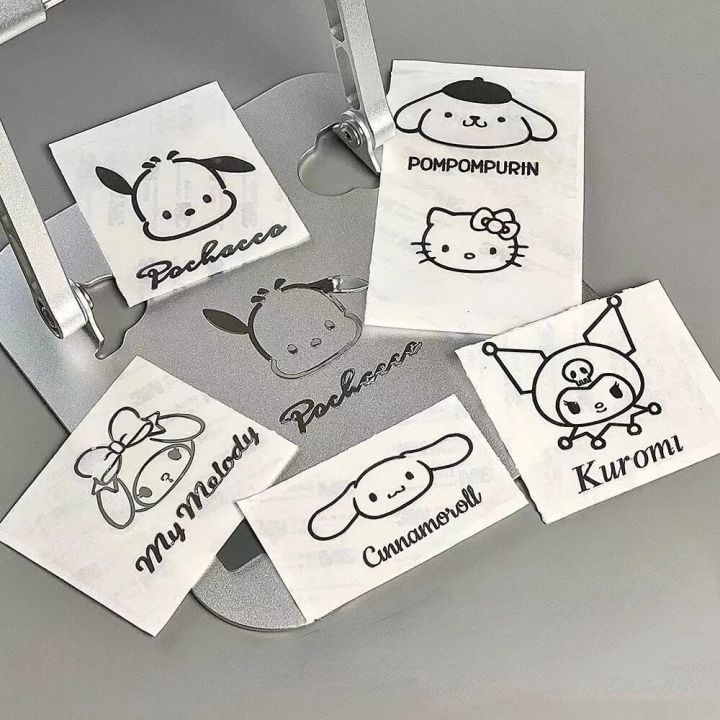 【hbesty】 Sanrio Metal Sticker Cartoon Cute Cinnamoroll Kuromi My Melody