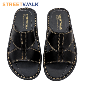 StreetWalk Marikina Made Genuine Leather Sandals for Men Fashion Casual Marikina Slippers for Men Genuine Cow Leather Sandals Nakatahi at Gawang Marikina Slippers for Boys (Item code: MS-905)
