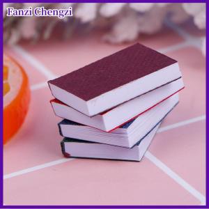 Fanzi 4ชิ้น/เซ็ต1/12 dollhouse Miniature MINI books รุ่นเฟอร์นิเจอร์อุปกรณ์เสริม