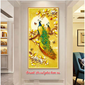 Decal Đẹp Dán Tường Kim Sa Cỡ Lớn 60x120 Có Keo - Dán Tường Decor