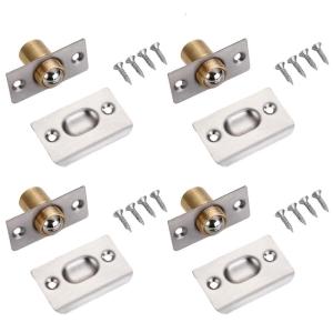 4Pcs Closet Door Balls Catches Replacement French Door Lock for Interior Doors Cabinet Closet Easy to Install