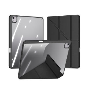 DUX DUCIS for iPad Air 13 2025 Air 13 2024 Case with Pencil Holder Detachable Back Cover of Clear Hard Shell Auto Sleep/Wake Multiple Stand Angles and Buffer Design Drop Protection Cover