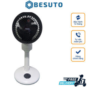 Quạt Tuần Hoàn Không Khí Phileo Quạt Mát Quạt Điện Quạt Bàn Điều Chỉnh Được Độ Cao 3 Mức Gió Giúp Lưu Thông Không Khí Quay 360 Độ Có Khiển Nội Địa Hàn Bảo Hành 12 Tháng