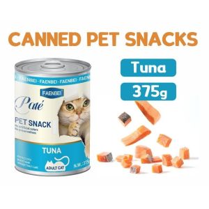 4pcs/8pcs/12pcs 375g FAENBEI Cat Mousse Can Cat Snacks Nutritious Organic Cat Can Staple Food Wet Cat Food Snacks Beef Tuna Chicken Salmon Cat Snacks