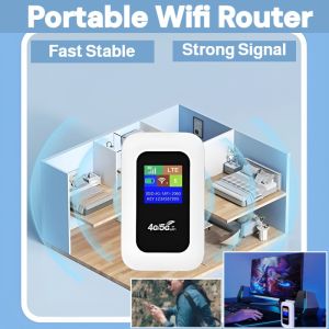 Portable Wifi Router 4g/5g Mini Mobile Data Hotspot Wireless Pocket Wifi For Home Office Travel Fast Stable Strong Signal
