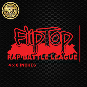 FLIPTOP LOGO DESIGN CUT OUT VINYL STICKER FOR CAR AND MOTORCYCLE 2 PCS 4X8 INCHES
