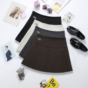 COD fashionable solid color woolen pleated skirt autumn and winter womens clothing new high-end small fragrant A-shaped skirt thin short skirt 92362026 new product