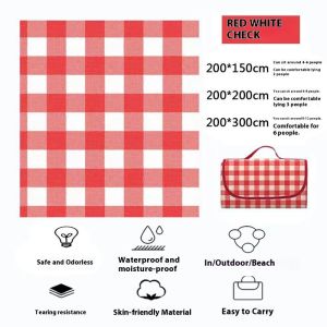 BLOOMRIDGE เสื่อปิกนิกเบาะสำหรับตั้งแคมป์แผ่นป้องกันความชื้นกลางแจ้งแบบอลูมิเนียมหนาเบาะเต็นท์ผ้าพับแผงเที่ยวตากอากาศฤดูใบไม้ผลิริมชายหาด