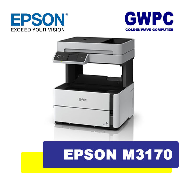 Epson M3170 EcoTank Monochrome Wi-Fi All-in-One Ink Tank Printer ADF ...