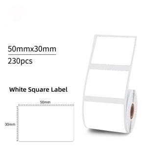 1Roll 50*30MM Compatible Phomemo M110 M220 M200 Self-Adhesive Color Laser Thermal Paper E210 P50
