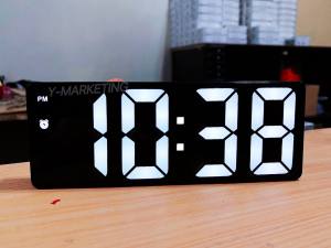 LED Digital Alarm Clock (Time/Date/Temperature/Alarm): Battery or USB Operated