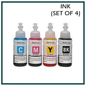 Premium Dye Ink for Epson Printer (Black Cyan Magenta Yellow)