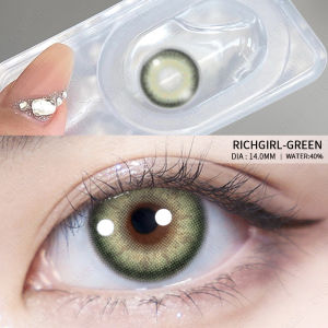 SOFTLENS(COD)Hot sale seri  normal soflens EYESHARE abu-abu coklat hijau color lensa kontak SIAM