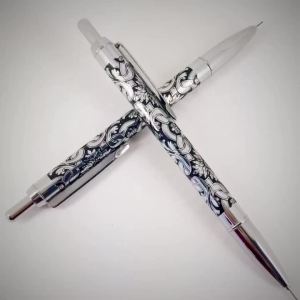 SDSgACMECN Carved Propelling 0.5mm Lead Mechanical Pencil for School Student Personalized Pencil Cute Etching Brass Automatic PencilHJO