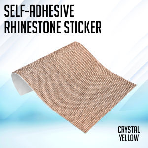 FMP Self-Adhesive Rhinestone Sticker Silver 12x20cm DIY Crystal Diamond Decoration Patch