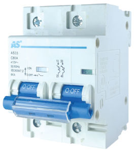 Cầu Dao Tự Động MCB ASE AS33 1P 2P 3P 80A 100A CB Tép Chống Quá Tải Ngắn Mạch