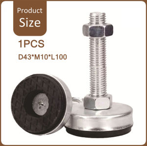 ขาฉิ่งปรับระดับ ขาฉิ่งเหล็ก สแตนเลส 304 M8-M16 ฝาฉิ่ง ฐานกลม สกรู ใช้กับโต๊ะ เครื่องจักร ตู้คอนโทรล มั่นคง ไม่โยกเยก