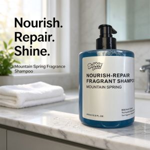 Shampoo Women Dry Damaged Frizzy Hair Nourishing Repairing Fragrant Smooth 500ml Anti-Frizz Mountain Spring Bubble Dazz