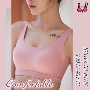GDR 【SIZE34-40】Seamless Bra Sport Bra For Women Vest Women Bra Push Up Soft Breathable Women Clothes 天然乳胶内衣无钢圈无痕内衣