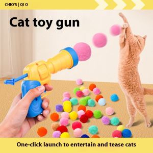 BEIERWA Interactive Cat Toy EVA Ball Launcher Fun Pet Plaything for Feline Entertainment