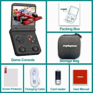 MIYOO FLIP V2 Handheld Game Consoles3.5 IPS Screen Linux System Video Game Consoles Free Case Gamer Gift Retro Gaming