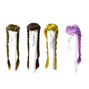 วิกผมสำหรับสัตว์เลี้ยงดีไซน์แบบหางม้า/ถักเปียสำหรับคนรักความสนุกสนานของเจ้าของสัตว์เลี้ยงและการถ่ายภาพ